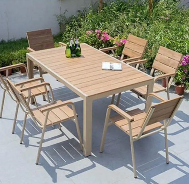 6 Seater Outdoor Dining Table Set