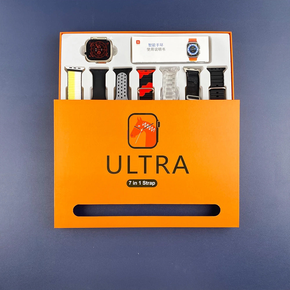 7 in 1 Ultra 49mm Smart Watch With Extra Straps