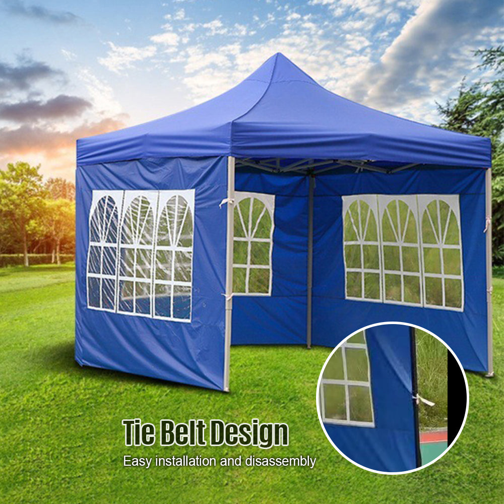 3Mx3M Gazebo Tent Durable Outdoor Pop-Up Canopy Tent With Sides