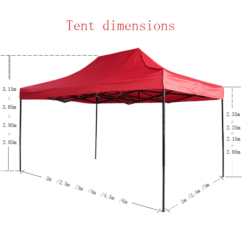 3Mx6M Gazebo Tent Durable Outdoor Pop-Up Canopy Tent