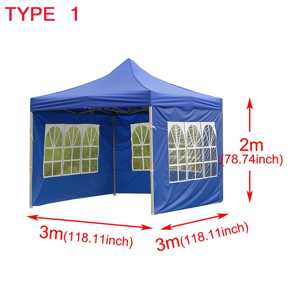 3Mx3M Gazebo Tent Durable Outdoor Pop-Up Canopy Tent With Sides