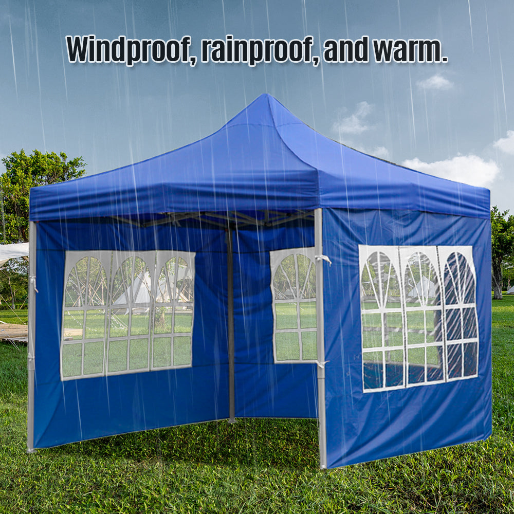 3Mx3M Gazebo Tent Durable Outdoor Pop-Up Canopy Tent With Sides