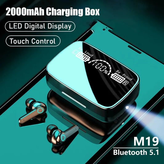 M19 Wireless Bluetooth Ear Buds with Power bank Box