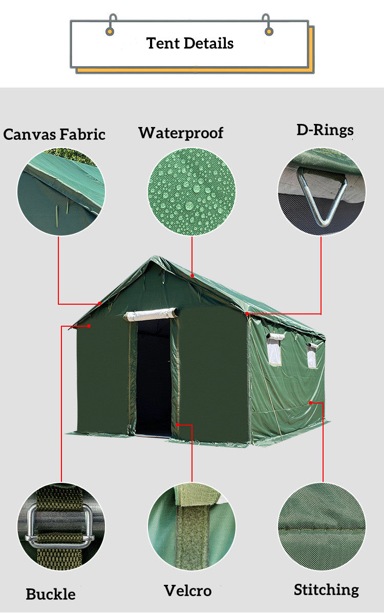 Canvas Outdoor Shelter Tent For Camping Hiking Fishing Hunting Shelter Tent Cottage