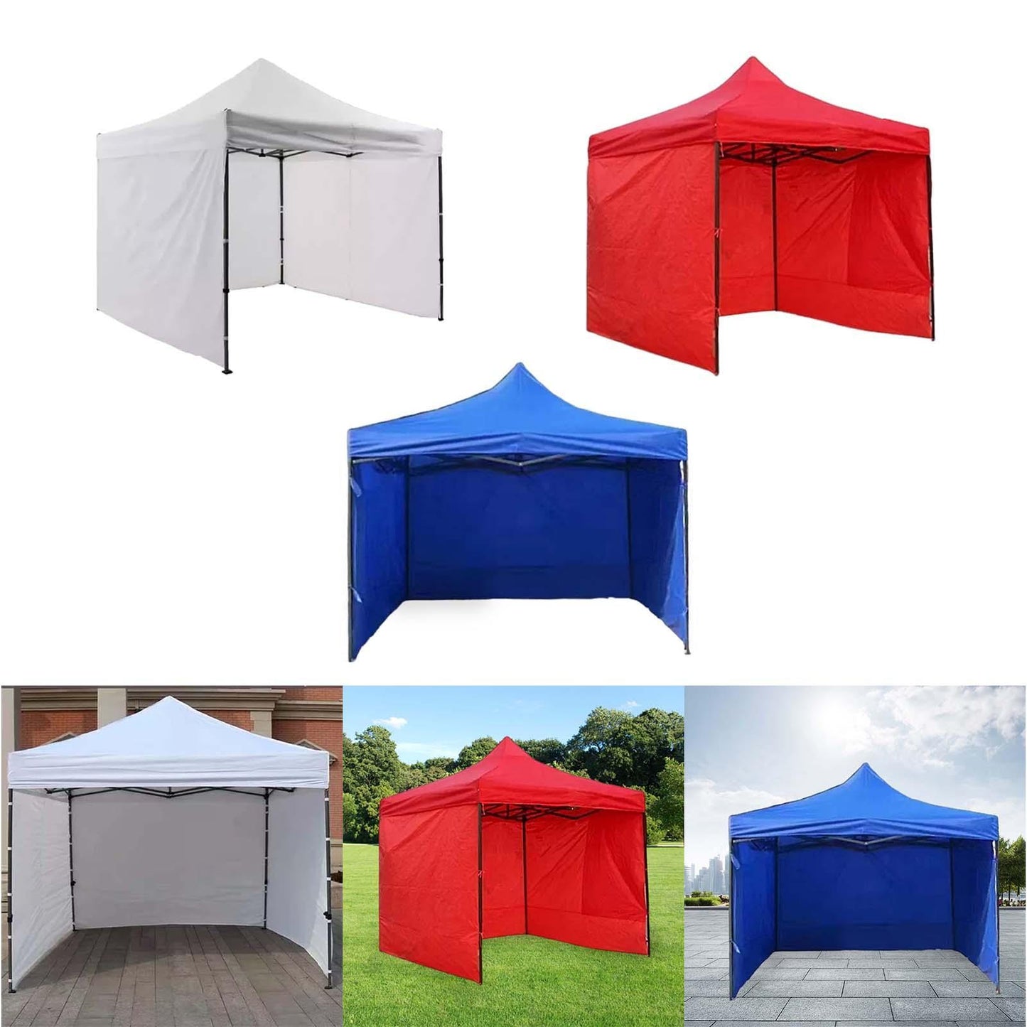 Gazebo Tent Durable Outdoor Pop-Up Canopy Tent with Sides