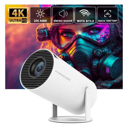 4K WiFi Projector Portable Smart TV Home Cinema