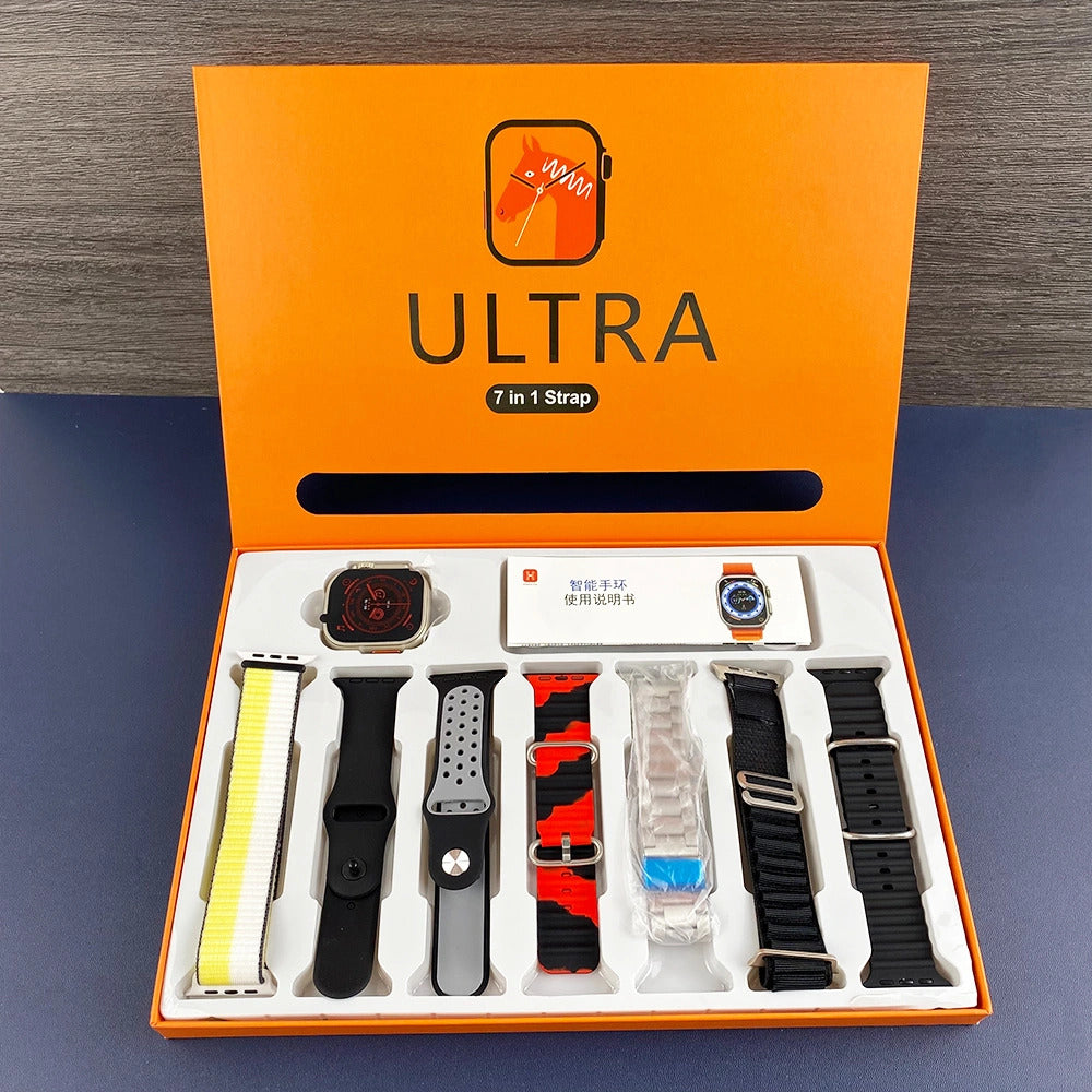 7 in 1 Ultra 49mm Smart Watch With Extra Straps