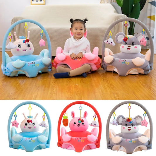 Kids Plush Cushion Seat For Babies With Toys