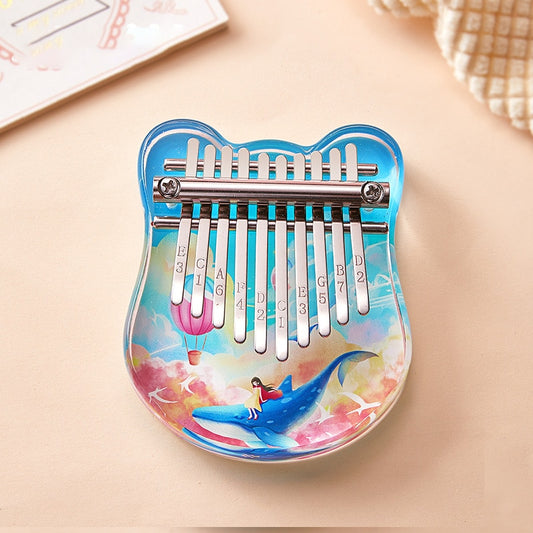 Kalimba 10 Key Beginner Professional Thumb Piano Crystal Finger Piano Musical Instrument Christmas Gifts For Kids Adults