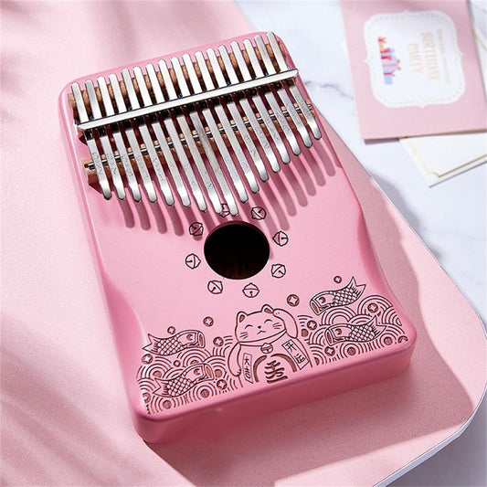 17 Keys Kalimba Thumb Piano Mahogany Body Musical Instruments Creative Music Box Cute Kalimba Piano