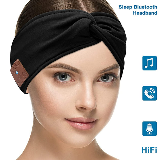 Bluetooth Wireless Headphones Music Sport Headband Earbuds with MIC HD Thin Speakers Sleeping Headphones